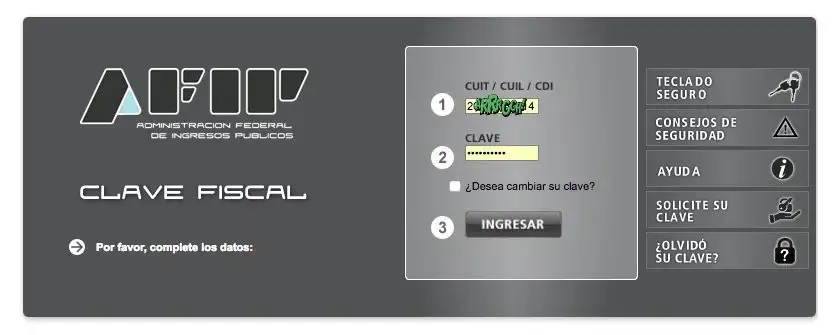 AFIP Login